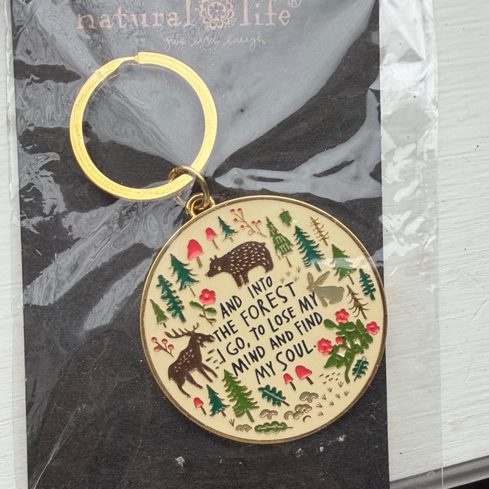 NATURAL LIFE  Forest Keychain